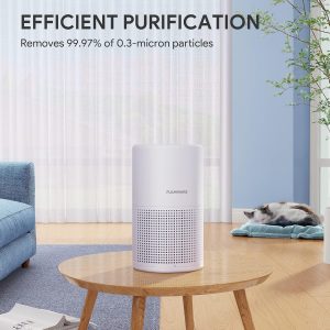 Purificadores de aire para recámara, FULMINARE filtro de aire HEPA H13, limpiador de aire silencioso con luz nocturna, purificador de aire pequeño portátil para casa, oficina, sala de estar