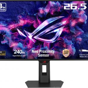 ROG Strix XG27AQDMES Gaming Monitor (27 Inch (26.5 Inch Visible) 1440p QD-OLED, 240 Hz, 0.03ms, Neo Proximity Sensor, ASUS OLED Care Pro, G-SYNC Compatible, 99% DCI-P3, DisplayWidget Center)
