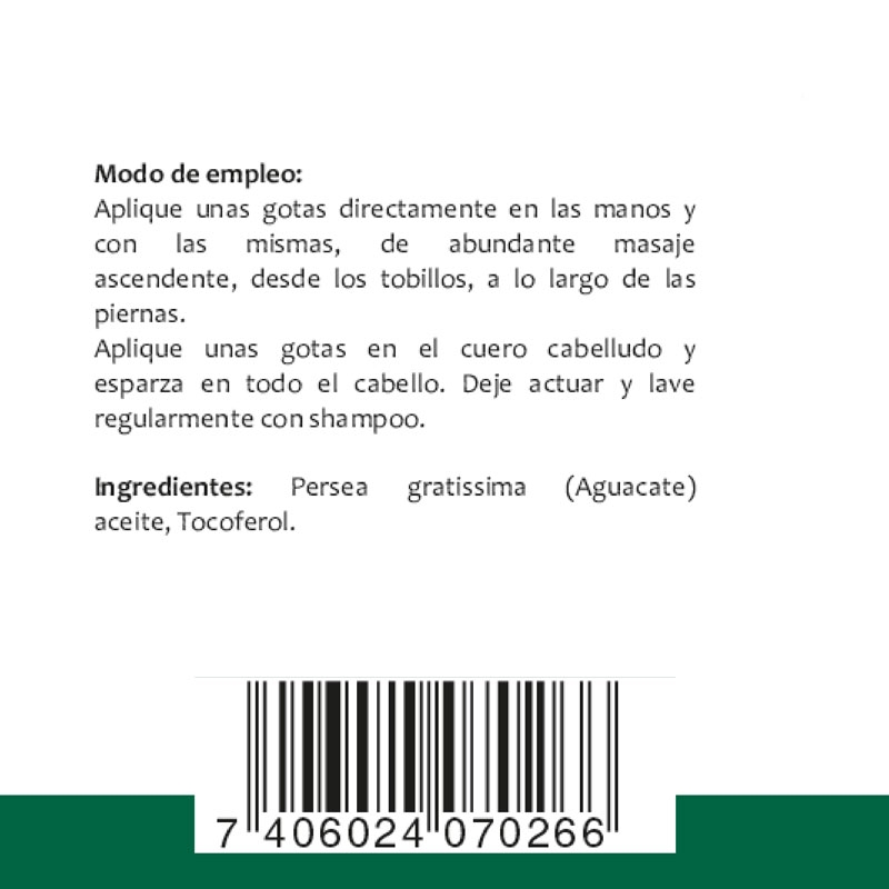 🌿 Aceite de Aguacate D’natura® | 30 ml (Hidratación · Piel · Cabello · Antioxidantes) ⭐ Aceite natural de aguacate rico en ácidos grasos esenciales, vitamina E y antioxidantes que ayudan a nutrir profundamente la piel y el cabello.
