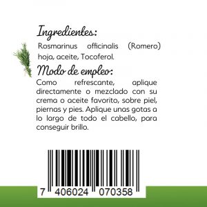 🌿 Aceite Esencial de Romero D’natura® | 30 ml (Concentración · Circulación · Cabello · Bienestar Muscular) ⭐ Aceite esencial natural de romero reconocido por su aroma herbal y revitalizante. Tradicionalmente utilizado para favorecer la concentración, estimular la circulación y apoyar el bienestar capilar y muscular
