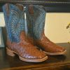 Botas vaqueras Ariat Exoticas,piel de avestruz,talla 10us