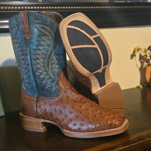 Botas vaqueras Ariat Exoticas,piel de avestruz,talla 10us