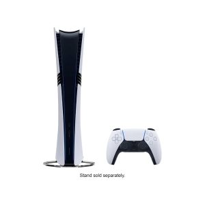 Sony PlayStation 5 Pro 2TB SSD Digital Console with Two Controllers, White and Chroma Pearl DualSense and Dual Controller Charger - Flagship PS5 Pro Console