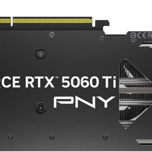 PNY NVIDIA GeForce RTX™ 5060 Ti OC Dual Fan, Graphics Card (8GB GDDR7, 128-bit, Boost Speed: 2692 MHz, SFF-Ready, PCIe® 5.0, HDMI®/DP 2.1, 2-Slot, NVIDIA Blackwell Architecture, DLSS 4)