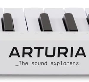 Arturia MicroLab Mk3 - Controlador MIDI universal para producción musical - Blanco