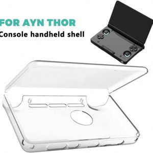 Funda protectora de mano para Ayn Thor, funda protectora completa de plástico transparente para consola de juegos Ayn Thor, cómoda funda rígida antideslizante a prueba de arañazos anticaídas