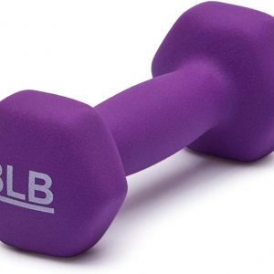 Amazon Basics - Mancuerna de entrenamiento de fácil agarre, con revestimiento de neopreno, disponibles en varios juegos y pesos