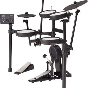 Kit de batería electrónica Roland TD-07KV en V – Legendario kit de doble capa de todos los cabezales de malla con una expresión y jugabilidad superiores – Audio y MIDI Bluetooth – USB para grabar