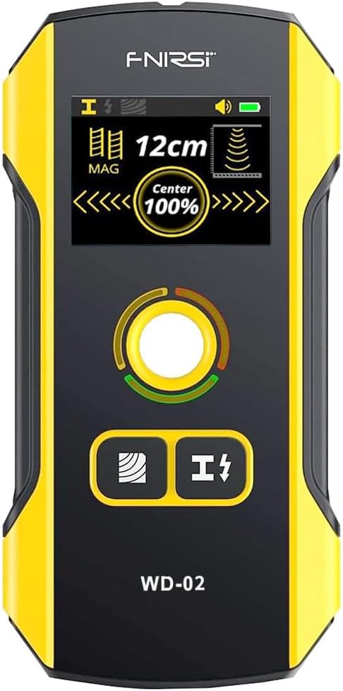 Escáner de Pared Premium Detector de Vigas, Detector Electrónico de Vigas de Pared para Madera, Vigas de Metal, Cables de CA, Vigas, Tuberías, Alambre y Detector de Vigas de Tubería de Agua, Orificio