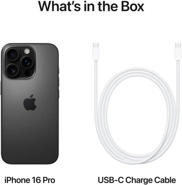 Apple iPhone 16 Pro Max, 512GB, Black Titanium - Unlocked (Renewed