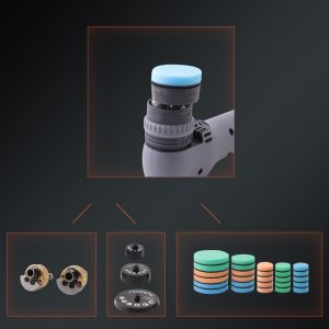 Cordless Mini Polisher, SPTA 12V Cordless Polisher for Detailed Polishing, Cordless Car Buffer Polisher, RO&DA Buffer Polisher with Mini Polishing Pads and Wool Pads for Polishing, Sanding, Cleaning