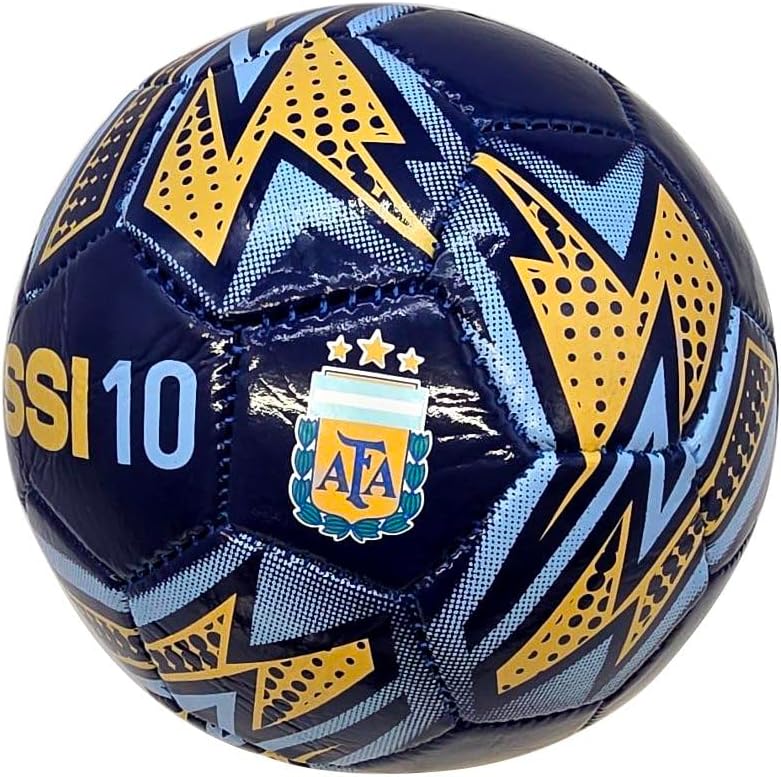 Icon Sports Argentina National Football Team Soccer Ball Ball- Messi 10 Size 2 Ball - Navy