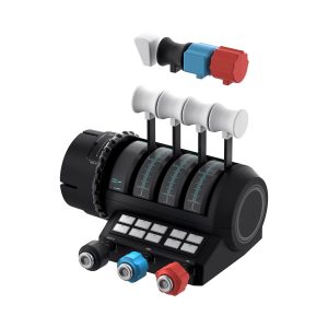 Turtle Beach VelocityOne Flight Universal Control System - Xbox Series X & Xbox Series S, Xbox One & Windows 10 & 11 PCs with Yoke Handle, Throttle Quadrant, Trim Wheel & Rudder Controls | Xbox Series X|S, Xbox One, Windows PC, Complete Controls, Yoke Handle, Throttle Quadrant, Trim Wheel & Rudder Controls, Black