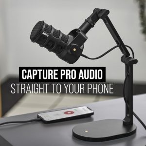RØDE PodMic USB Versatile Dynamic Broadcast Microphone With XLR and USB Connectivity for Podcasting, Streaming, Gaming, Music-Making and Content Creation (Black)