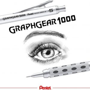 Pentel Graph Gear 1000 Automatic Drafting Pencil, 0.7mm Lead Size, Blue Barrel, 1 Each (PG1017C)