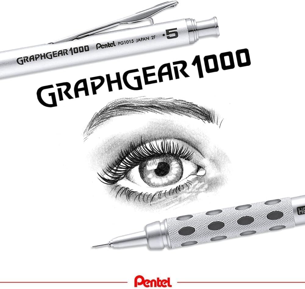 Pentel Graph Gear 1000 Automatic Drafting Pencil, 0.7mm Lead Size, Blue Barrel, 1 Each (PG1017C)