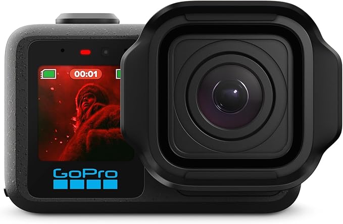 GoPro Mission 1 PRO - Compact Cinema Action Camera with 8K60 Video, 1" Sensor, Advanced Low Light Performance, 50MP Photos, 960fps Slo-Mo, HyperSmooth Stabilization