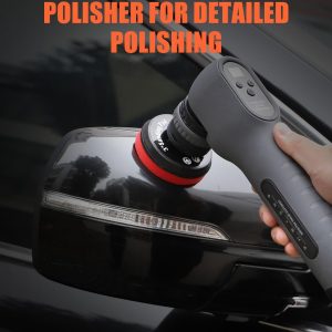 Cordless Mini Polisher, SPTA 12V Cordless Polisher for Detailed Polishing, Cordless Car Buffer Polisher, RO&DA Buffer Polisher with Mini Polishing Pads and Wool Pads for Polishing, Sanding, Cleaning