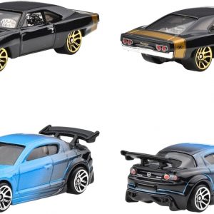 Hot Wheels HVX27 Fast and Furious 10 Pack de Vehículos de Juguete, Mini Coche para Niños de 3 Años y Más