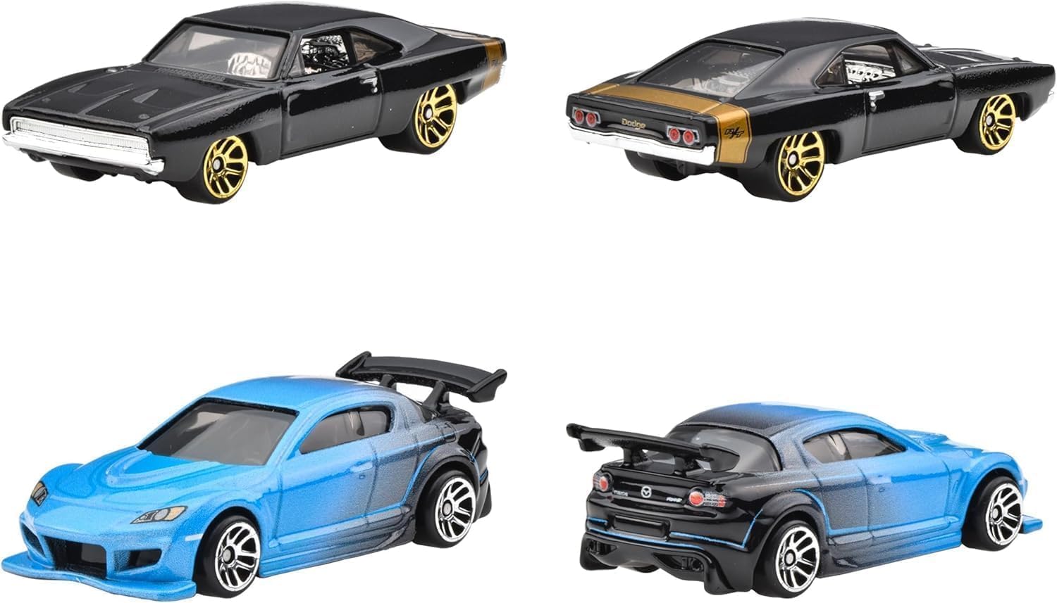 Hot Wheels HVX27 Fast and Furious 10 Pack de Vehículos de Juguete, Mini Coche para Niños de 3 Años y Más