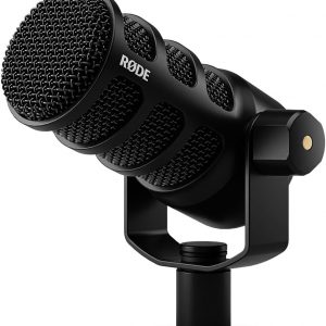 RØDE PodMic USB Versatile Dynamic Broadcast Microphone With XLR and USB Connectivity for Podcasting, Streaming, Gaming, Music-Making and Content Creation (Black)