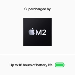 Apple 2022 MacBook Air with Apple M2 Chip, 13-inch, 8GB RAM, 512GB SSD Storage, Midnight (Renewed Premium)