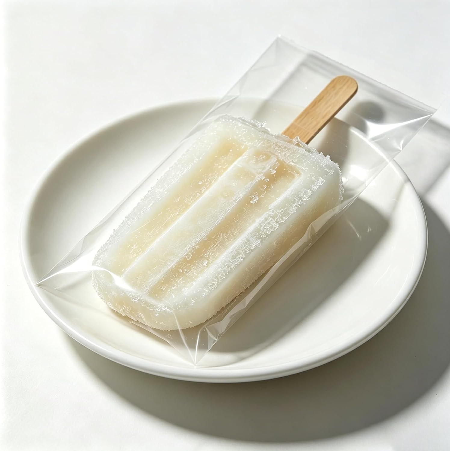 Homemade Popsicle Molds, 10-Cav Non-BPA Silicone Ice Pop Maker, with 100 Sticks, 100 Bags, 10 Reusable Sticks, Funnel, Brush (RED)