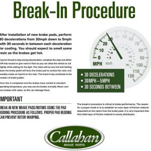 Callahan Brake Parts Front and Rear Brake Kit For BMW X5 2007-10 - Drilled & Slotted Disc Rotors with Ceramic Brake Pads + Sensors, EBYK034998