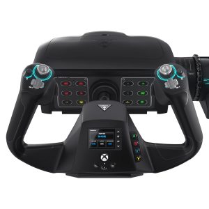 Turtle Beach VelocityOne Flight Universal Control System - Xbox Series X & Xbox Series S, Xbox One & Windows 10 & 11 PCs with Yoke Handle, Throttle Quadrant, Trim Wheel & Rudder Controls | Xbox Series X|S, Xbox One, Windows PC, Complete Controls, Yoke Handle, Throttle Quadrant, Trim Wheel & Rudder Controls, Black