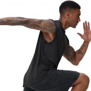 Mens Cotton Sleeveless Tank Tops Cut Off Muscle Gym T Shirts Running Beach Loose Fit Tees