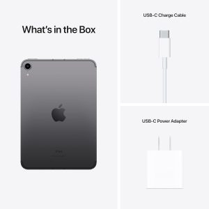 Apple iPad mini (6ª generación): A15 Bionic, pantalla Liquid Retina de 8.3 pulgadas, 64 GB, Wi-Fi 6 + 5G Cellular, cámara frontal de 12 MP/cámara trasera de 12 MP, Touch ID, duración de batería de