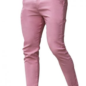 GINGTTO - Pantalones de vestir para hombre, ajustados, con puños elásticos