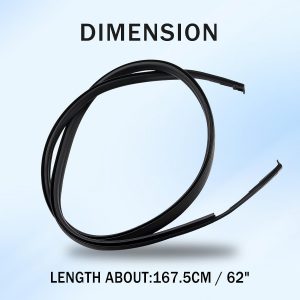 75551-52130 Pair Roof Drip Molding Strips Roof Molding Drip Weatherstrip Left and Right Side Fits for Toyota Yaris Hatchback 2006 2007 2008 2009 2010 2011 Replace 75551-52130