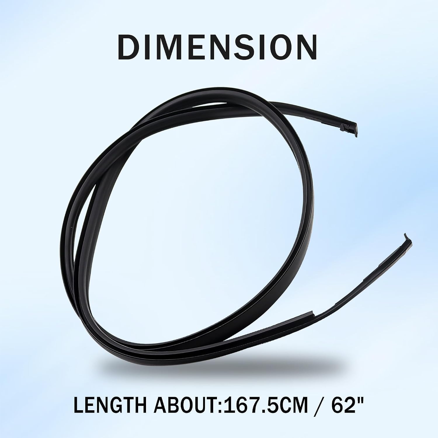 75551-52130 Pair Roof Drip Molding Strips Roof Molding Drip Weatherstrip Left and Right Side Fits for Toyota Yaris Hatchback 2006 2007 2008 2009 2010 2011 Replace 75551-52130