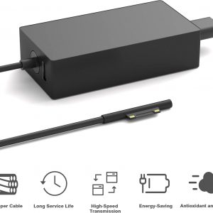 65W Surface Pro Charger Compatible with Microsoft Surface Laptop 2 3, Surface Pro X 11 10 9 8 7 6 5 4 3, Surface Go 2 Go 3, Surface Book 1 2 Microsoft Surface Charger Power Supply Adapter