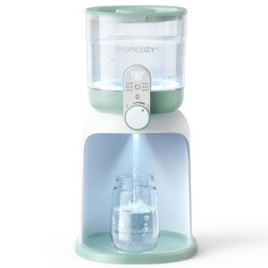 Momcozy Calentador de agua de doble luz para alimentación nocturna, calentador de biberones instantáneo para hacer fórmula, capacidad de 57 onzas más grande, dispensador de fórmula con 6 opciones de