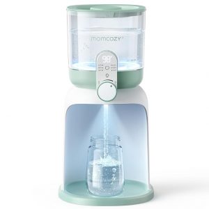 Momcozy Calentador de agua de doble luz para alimentación nocturna, calentador de biberones instantáneo para hacer fórmula, capacidad de 57 onzas más grande, dispensador de fórmula con 6 opciones de