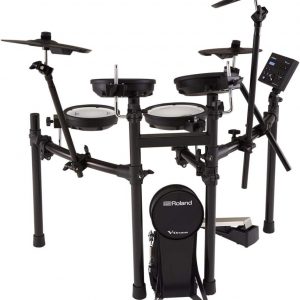 Kit de batería electrónica Roland TD-07KV en V – Legendario kit de doble capa de todos los cabezales de malla con una expresión y jugabilidad superiores – Audio y MIDI Bluetooth – USB para grabar