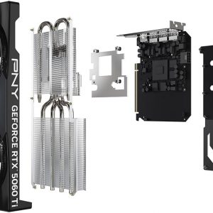 PNY NVIDIA GeForce RTX™ 5060 Ti OC Dual Fan, Graphics Card (8GB GDDR7, 128-bit, Boost Speed: 2692 MHz, SFF-Ready, PCIe® 5.0, HDMI®/DP 2.1, 2-Slot, NVIDIA Blackwell Architecture, DLSS 4)