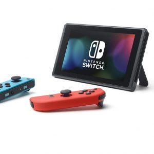 Nintendo Switch with Neon Blue and Neon Red Joy-Con - Handheld Gaming Console