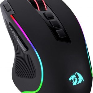 Redragon M612 Wired RGB Optical Gaming Mouse 8000 DPI Remapping Keys | Stable Lag-Free Connection, Redefine Keybinding Macro, Vibing Backlight, Ergonomic Grip Body Comfort