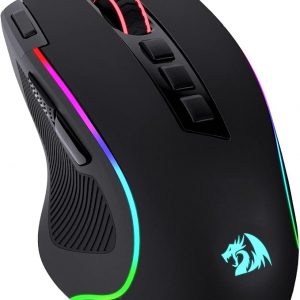 Redragon M612 Wired RGB Optical Gaming Mouse 8000 DPI Remapping Keys | Stable Lag-Free Connection, Redefine Keybinding Macro, Vibing Backlight, Ergonomic Grip Body Comfort