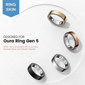 10 Pack Ultra-Thin Clear Skin Cover for Oura Ring Gen 5, Invisible Transparent Anti-Scratch Protector Smart Rings Accessories Protective Film for Oura Ring 5 (Clear, Size 8)