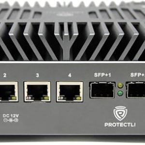 Protectli Vault Pro VP6650-6 Port, Micro Appliance/Mini PC - Intel i5, 2X 10G SFP+ & 4X 2.5G Ports, DDR5 RAM, M.2 NVMe or SATA SSD Storage, AES-NI, Barebones