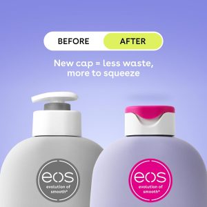 eos Shea Better Loción corporal Vanilla Cashmere, cuidado de la piel con humedad las 24 horas, ligera y no grasosa, karité natural, vegano, loción corporal de vainilla, 16 onzas líquidas