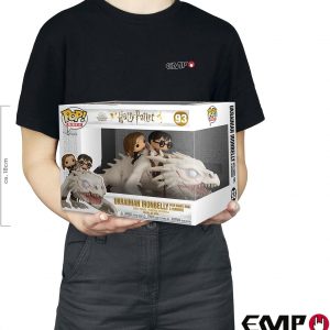 Funko Pop! Rides: Dragón de Gringotts de Harry Potter con Harry, Ron y Hermione, figura de vinilo