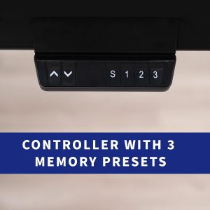 VIVO DESK-E-400B - Marco de escritorio eléctrico de 4 patas con motor dual para mesas de hasta 130 x 60 pulgadas y 352 libras, ajuste de altura del controlador de memoria, solo marco, negro, DESK-E-400B