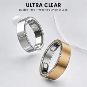 10 Pack Ultra-Thin Clear Skin Cover for Oura Ring Gen 5, Invisible Transparent Anti-Scratch Protector Smart Rings Accessories Protective Film for Oura Ring 5 (Clear, Size 8)