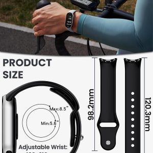 Paquete de 3 a 8 correas de repuesto compatibles con Xiaomi Smart Band 10/9/8, correa deportiva suave transpirable ajustable con liberación rápida