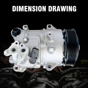 CO 11303C A/C Compressor with Clutch for 2012-2015 Toyota Camry 2.5L 2012-2013 Toyota Camry 3.5L 2009-2012 Toyota RAV4 2.5L